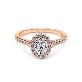 Oval Cut Diamond Halo Engagement Ring - Dracakis Jewellers
